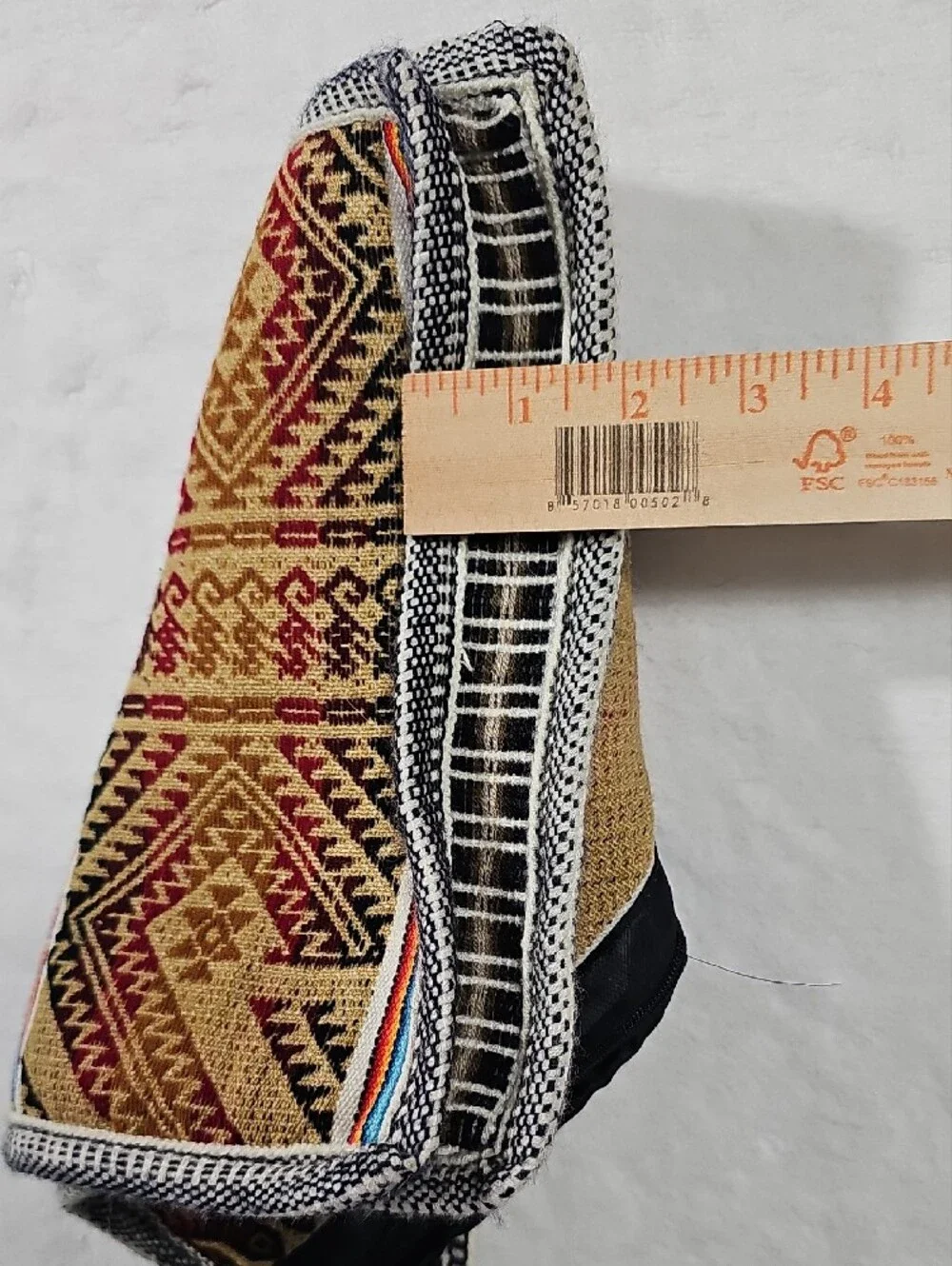 Source Unknown Multicolor Striped Ethnic Crossbody Bag
